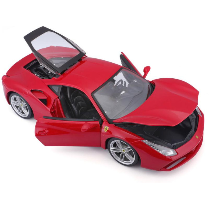 Bburago Ferrari 488 GTB 1:18 červená