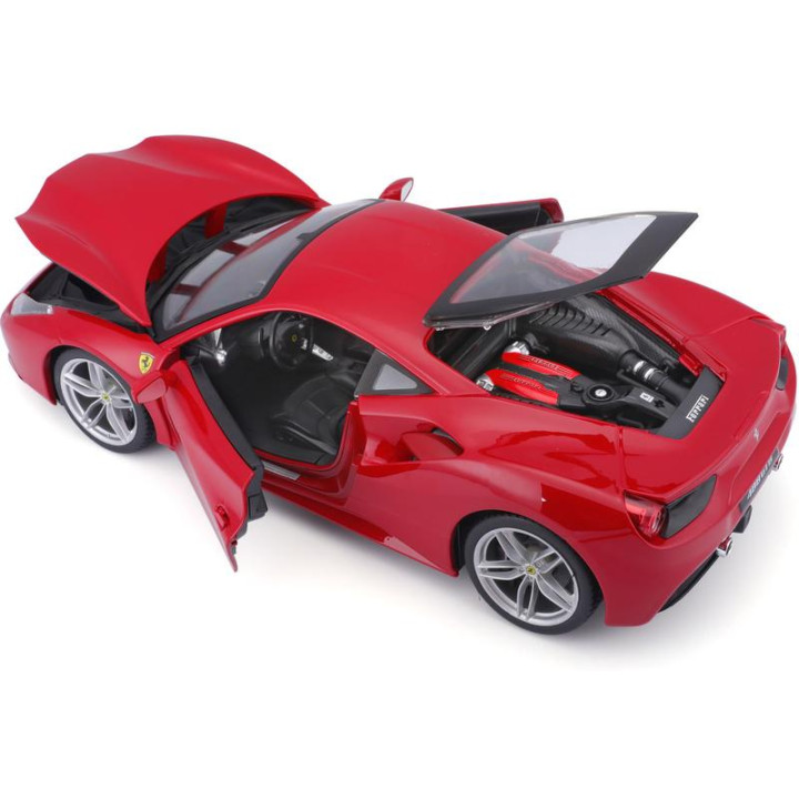 Bburago Ferrari 488 GTB 1:18 červená