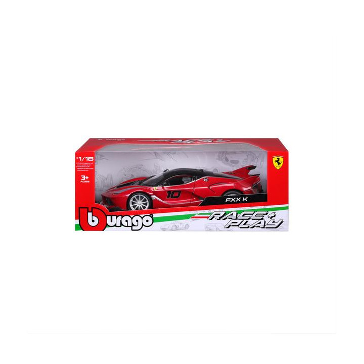 Bburago Ferrari FXX K 1:18 červená metalíza