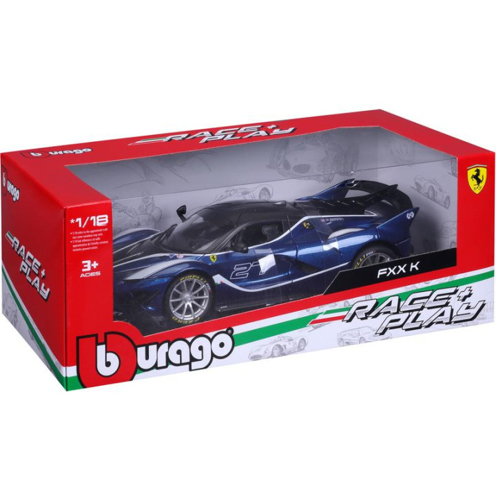 Bburago Ferrari FXX-K EVO 1:18 #27 modrá