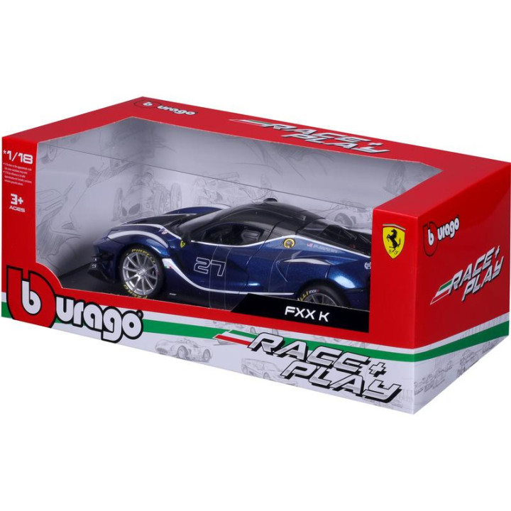 Bburago Ferrari FXX-K EVO 1:18 #27 modrá