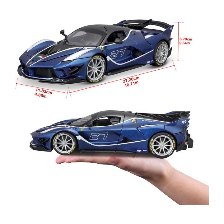 Bburago Ferrari FXX-K EVO 1:18 #27 modrá