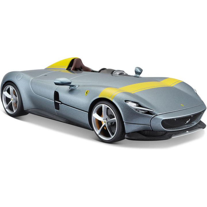 Bburago Ferrari Monza SP1 1:18 stříbrná metalíza