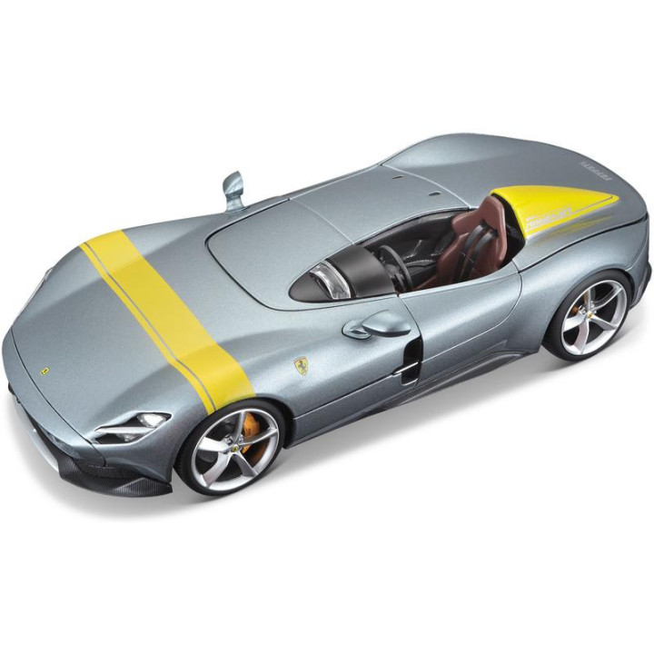 Bburago Ferrari Monza SP1 1:18 stříbrná metalíza