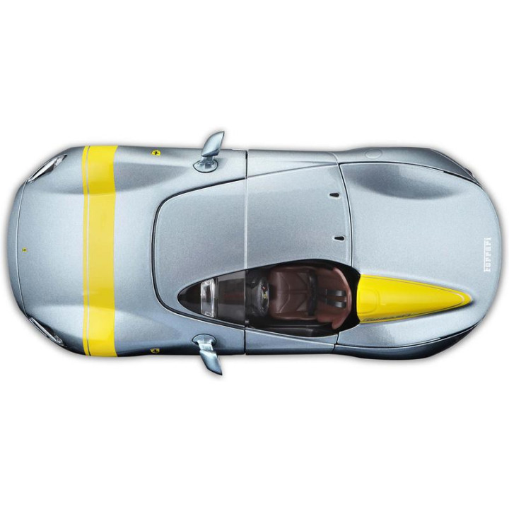 Bburago Ferrari Monza SP1 1:18 stříbrná metalíza