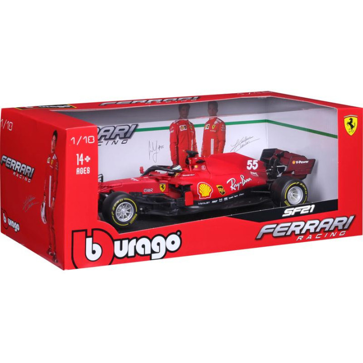 Bburago Ferrari SF21 1:18 #55 Carlos Sainz