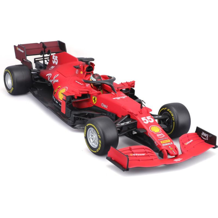 Bburago Ferrari SF21 1:18 #55 Carlos Sainz