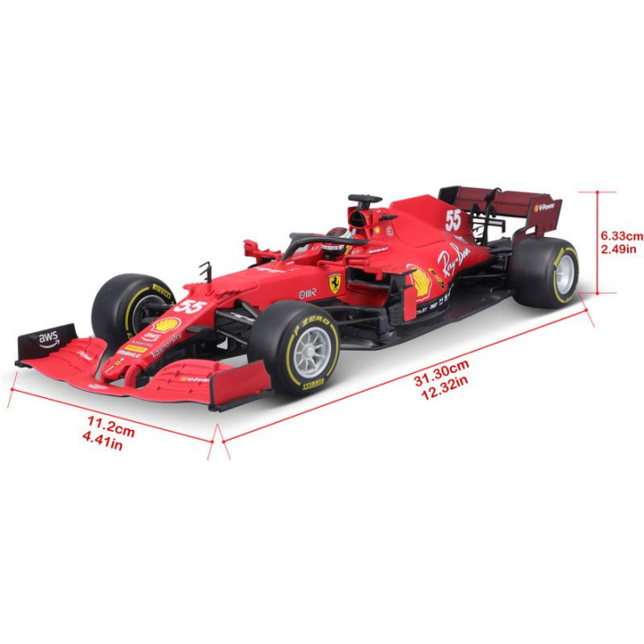 Bburago Ferrari SF21 1:18 #55 Carlos Sainz