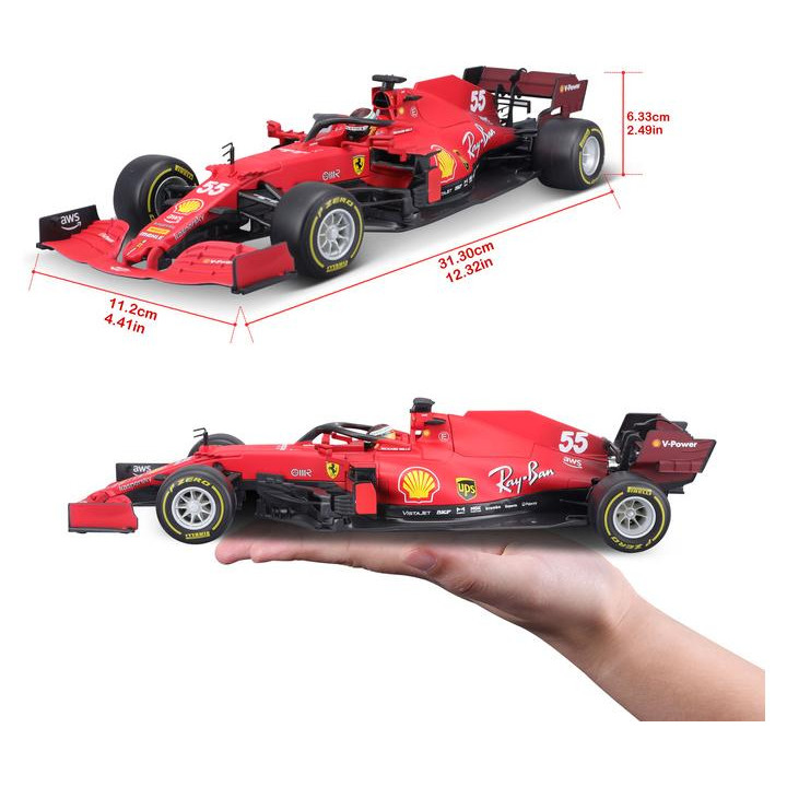 Bburago Ferrari SF21 1:18 #55 Carlos Sainz
