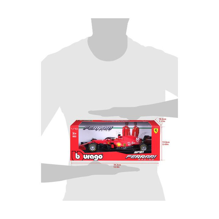 Bburago Ferrari SF21 1:18 #55 Carlos Sainz