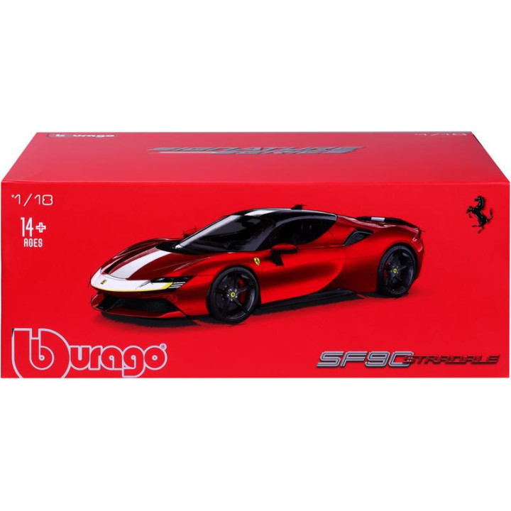 Bburago Signature Ferrari SF90 Stradale Assetto Fiorano 1:18 červená