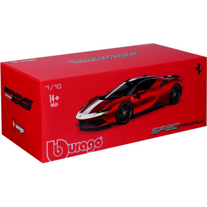 Bburago Signature Ferrari SF90 Stradale Assetto Fiorano 1:18 červená