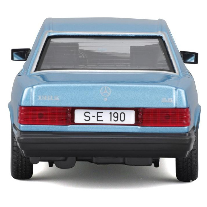 Bburago Mercedes-Benz 190E 1987 1:24 světle modrá metalíza