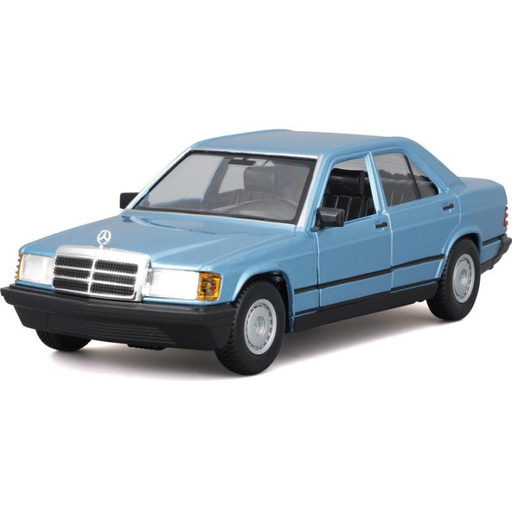 Bburago Mercedes-Benz 190E 1987 1:24 světle modrá metalíza