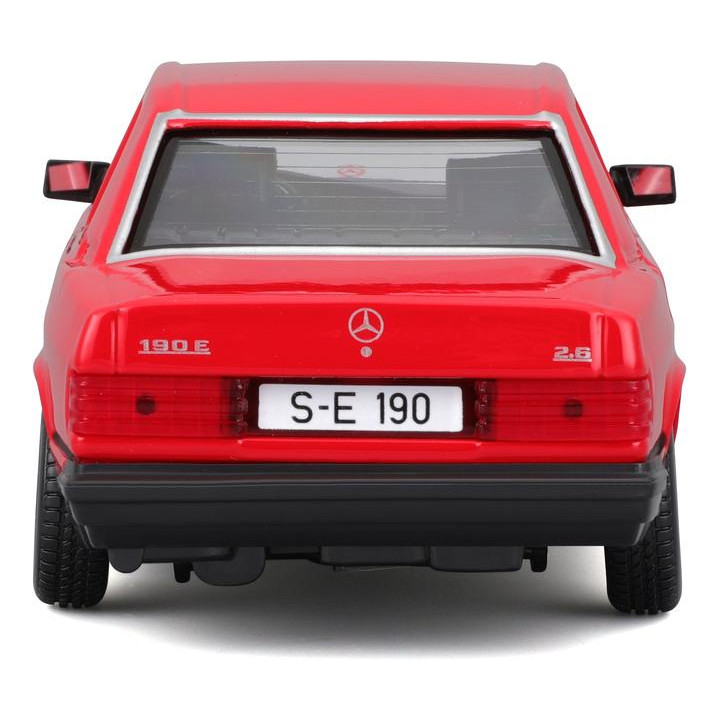 Bburago Mercedes-Benz 190E 1987 1:24 červená