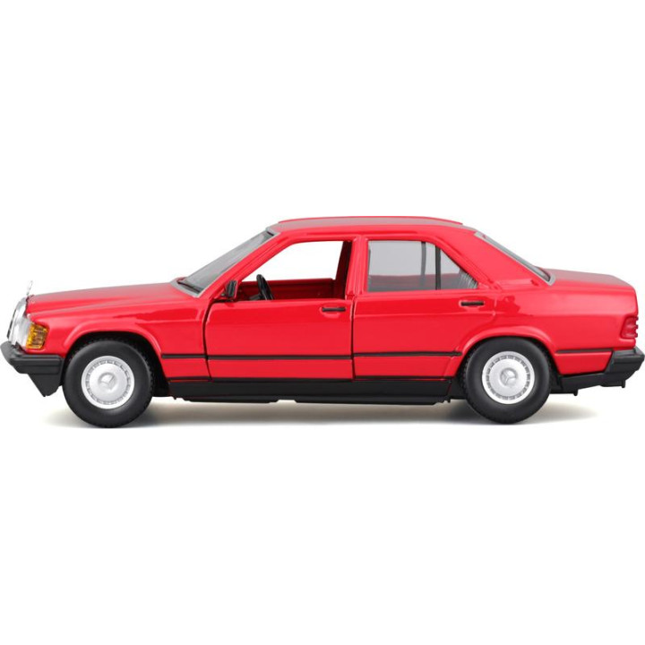 Bburago Mercedes-Benz 190E 1987 1:24 červená