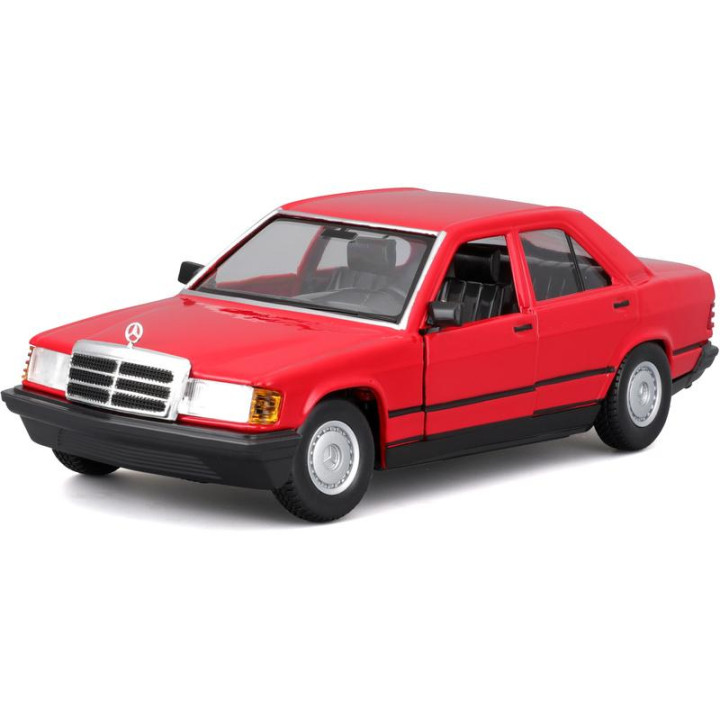 Bburago Mercedes-Benz 190E 1987 1:24 červená