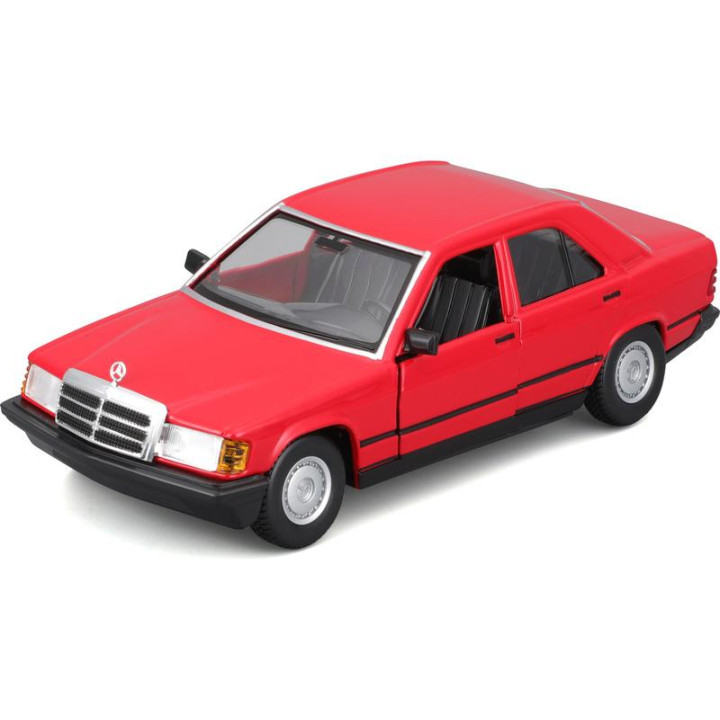 Bburago Mercedes-Benz 190E 1987 1:24 červená