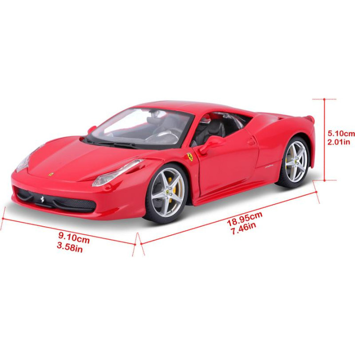 Bburago Ferrari 458 Italia 1:24 červená
