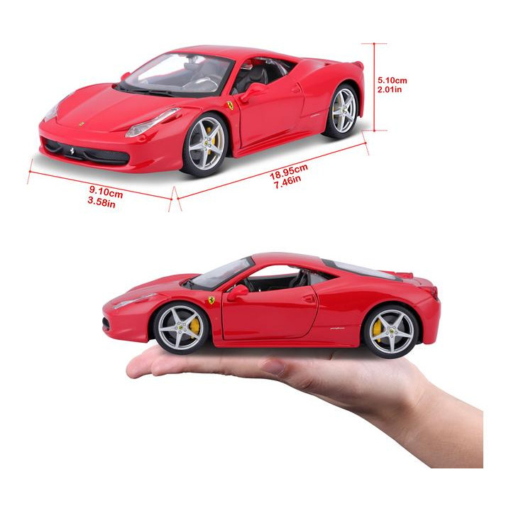Bburago Ferrari 458 Italia 1:24 červená