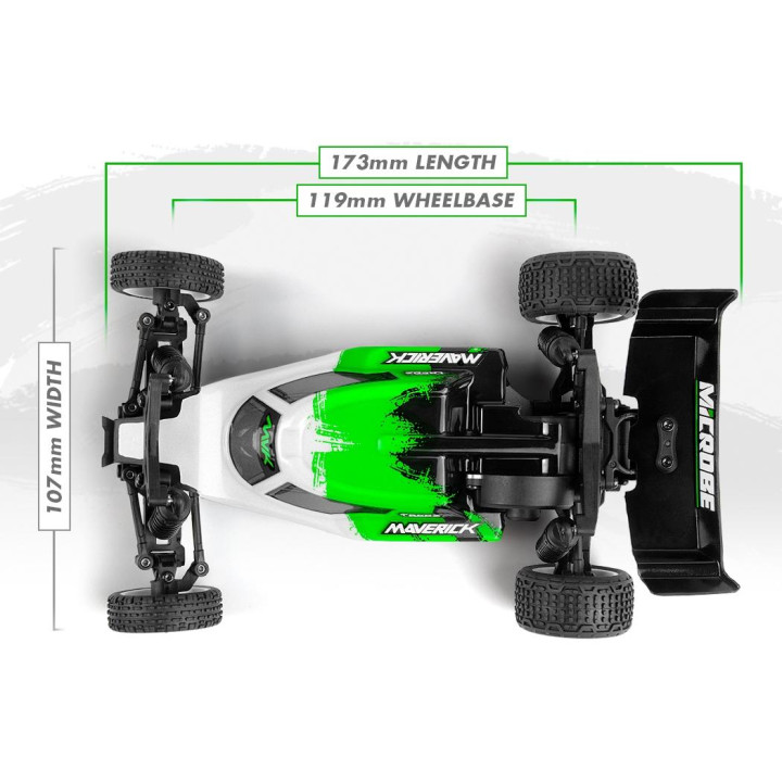 Maverick Microbe 1/24th Buggy - Zelená
