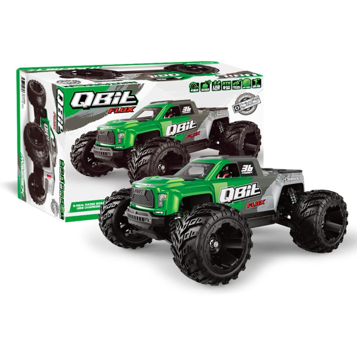 Qbit MT Flux 1/16th Monster Truck - Zelený