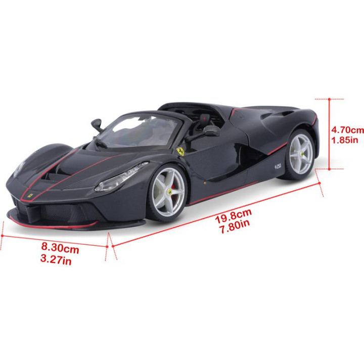 Bburago Ferrari LaFerrari Aperta 1:24 černá metalíza