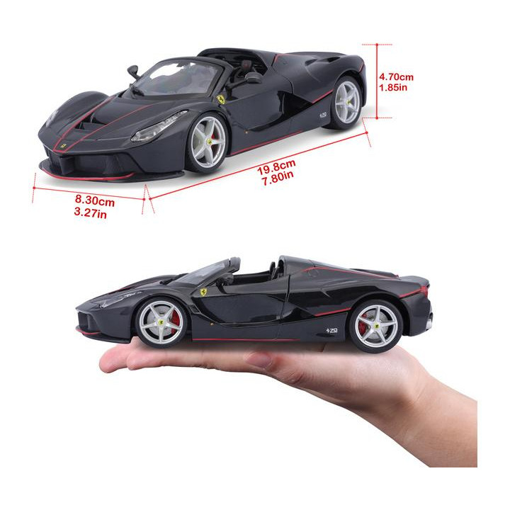 Bburago Ferrari LaFerrari Aperta 1:24 černá metalíza
