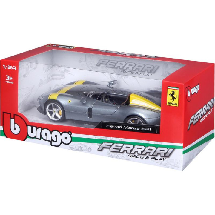 Bburago Ferrari Monza SP1 1:24 stříbrná