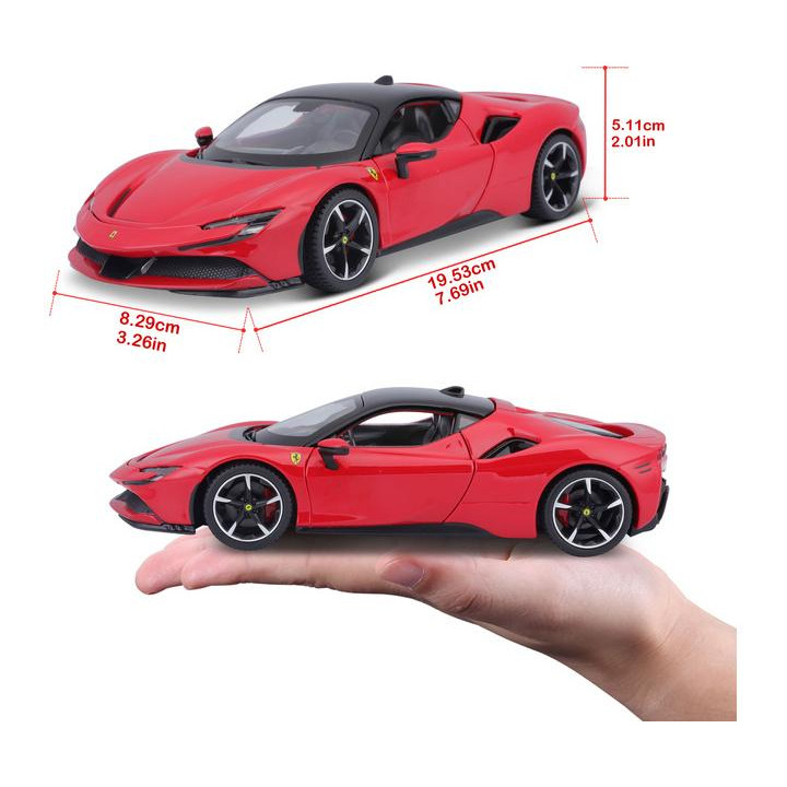 Bburago Ferrari SF90 Stradale 1:24 červená