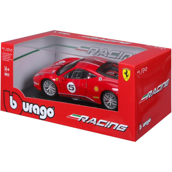 Bburago Ferrari 458 Challenge 1:24 červená