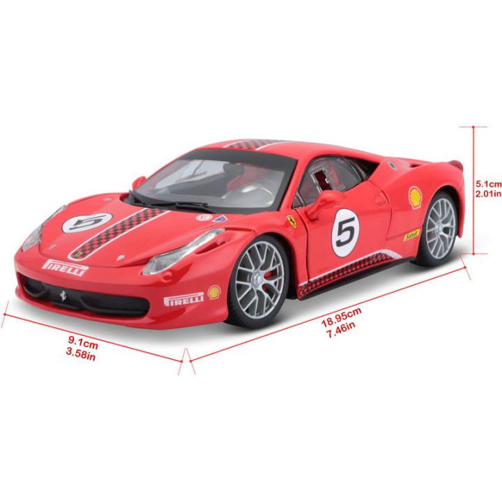 Bburago Ferrari 458 Challenge 1:24 červená