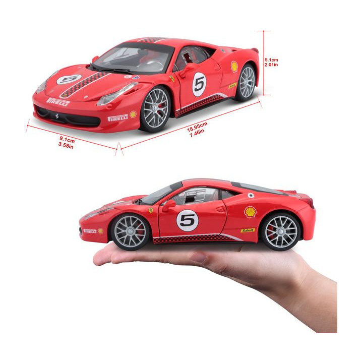 Bburago Ferrari 458 Challenge 1:24 červená