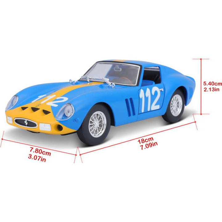 Bburago Ferrari 250 GTO 1:24 modrá