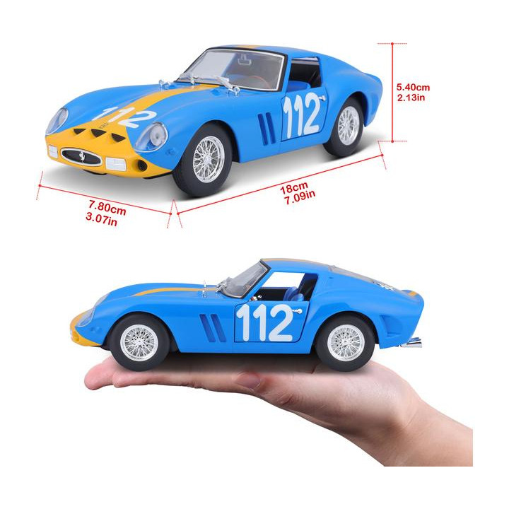 Bburago Ferrari 250 GTO 1:24 modrá