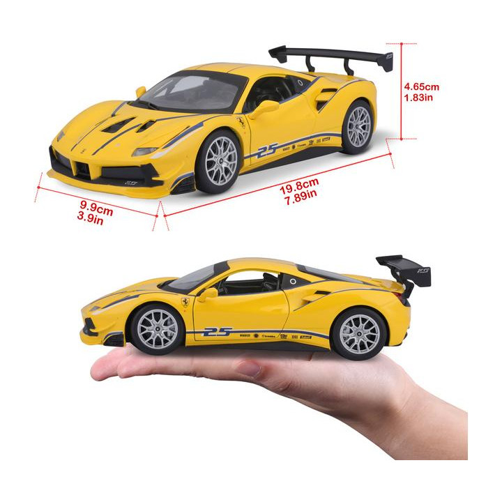 Bburago Ferrari 488 Challenge 1:24 žlutá