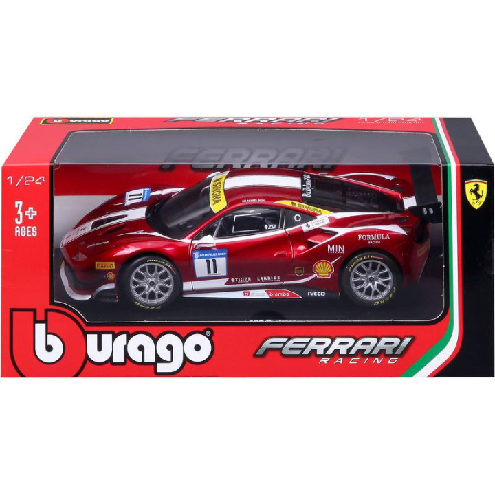 Bburago Ferrari 488 Challenge 2017 1:24 červená