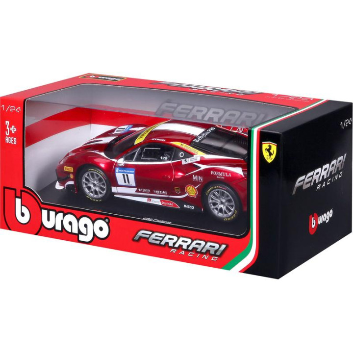 Bburago Ferrari 488 Challenge 2017 1:24 červená