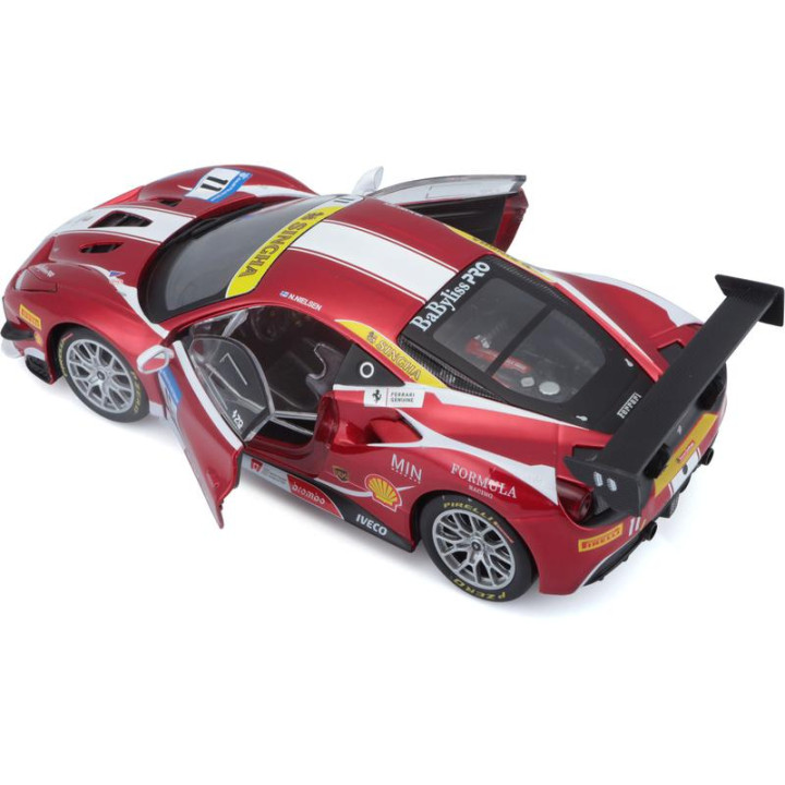 Bburago Ferrari 488 Challenge 2017 1:24 červená