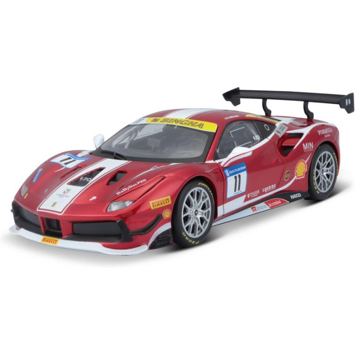 Bburago Ferrari 488 Challenge 2017 1:24 červená