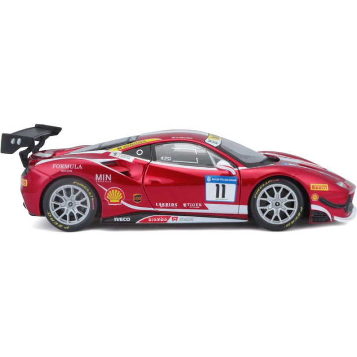 Bburago Ferrari 488 Challenge 2017 1:24 červená