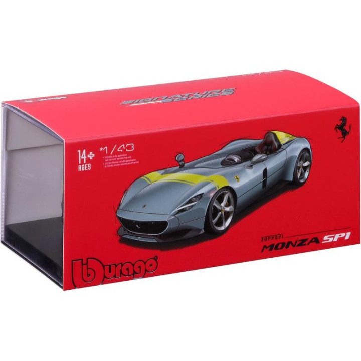 Bburago Signature Ferrari Monza SP1 1:43 stříbrná