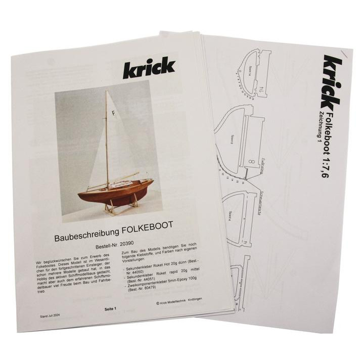 Krick Folkeboot 1:7.6 RC kit
