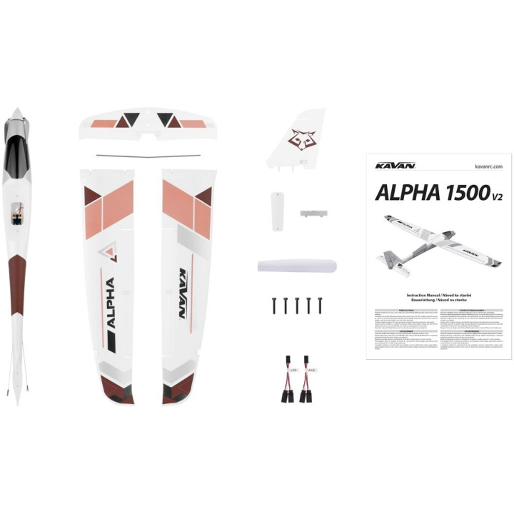 KAVAN Alpha V2 1500mm ARF - červená