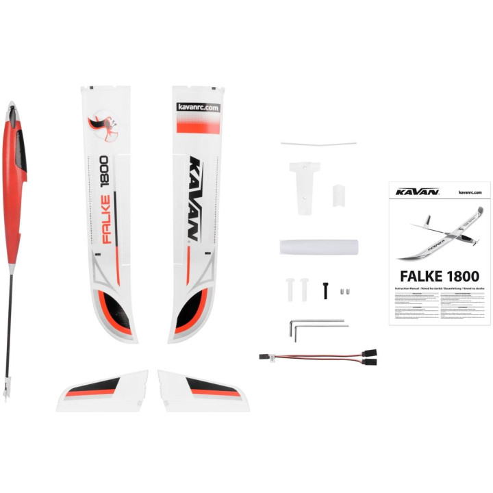 KAVAN Falke 1800mm ARF - červená