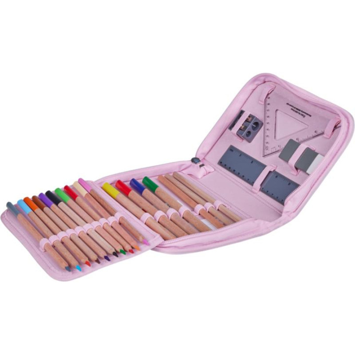 LEGO školní pouzdro s náplní - Pink/Purple