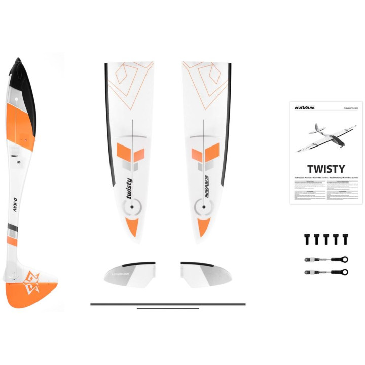 KAVAN Twisty 1512mm ARF - oranžová