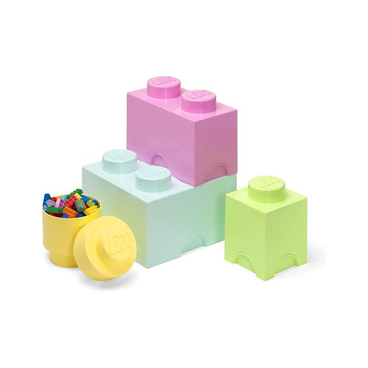LEGO úložné boxy Multi-Pack černá, bílá, šedá - 4ks