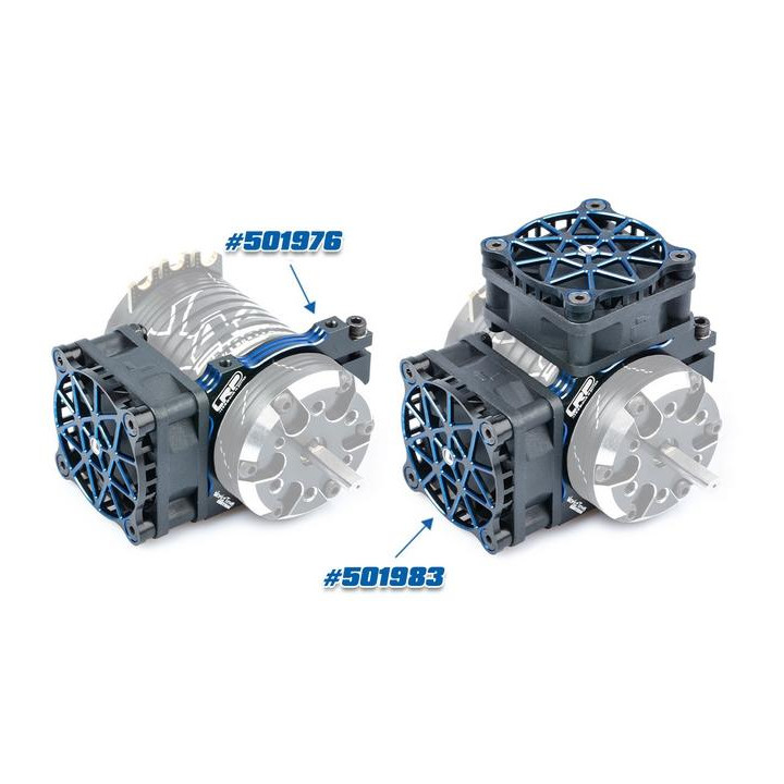 Hliníkový držák V2 pro 42mm motor - jeden nebo dva ventilátory 40mm