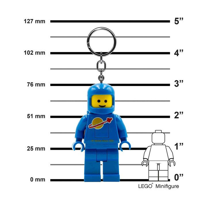 LEGO svítící klíčenka - Kosmonaut modrý
